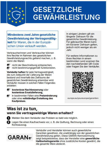 Gesetzliche Gewährleistung